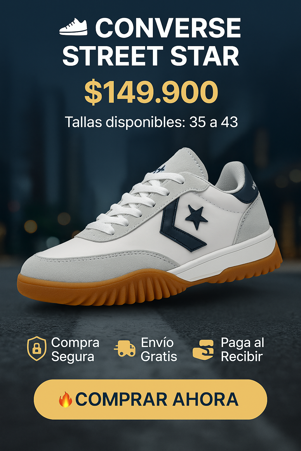 Sneakers Urbanos Premium – Eleva tu Estilo con Converse Street Star