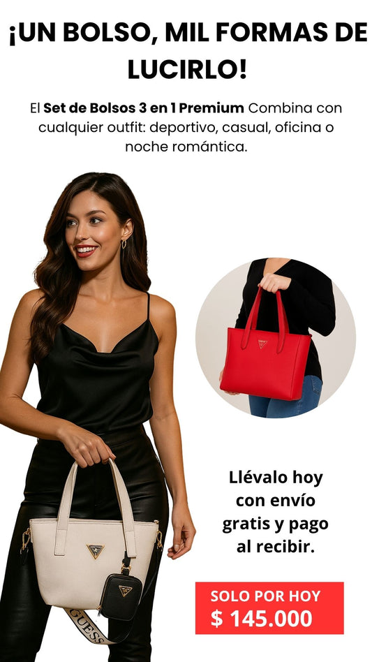 Set de Bolsos 3 en 1 Premium